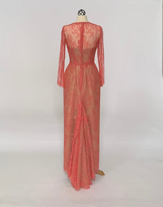 French Chantilly Lace Gown